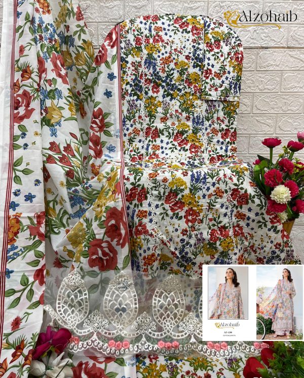ALZOHAIB AZ 1288 COTTON PAKISTANI SALWAR KAMEEZ