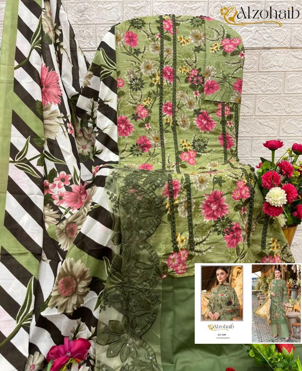ALZOHAIB AZ 1289 COTTON PAKISTANI SALWAR KAMEEZ