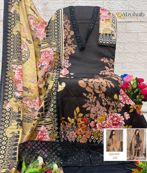 ALZOHAIB AZ 1315 A PRINTED COTTON PAKISTANI SUITS