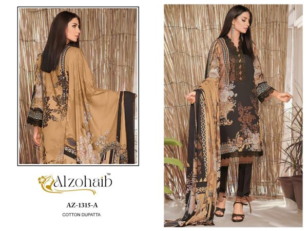 ALZOHAIB AZ 1315 A PRINTED COTTON PAKISTANI SUITS