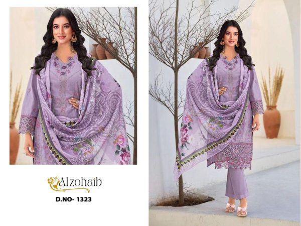 ALZOHAIB AZ 1323 YASMIN COTTON SALWAR KAMEEZ