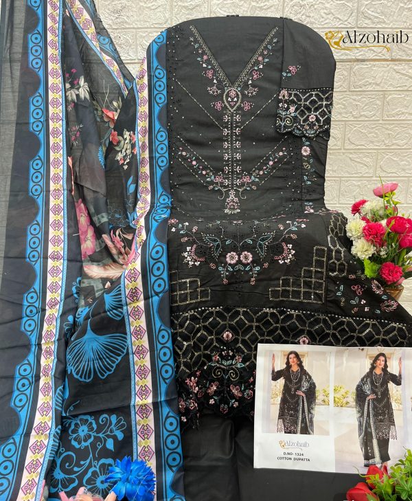 ALZOHAIB AZ 1324 YASMIN COTTON SALWAR KAMEEZ