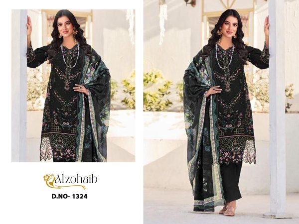 ALZOHAIB AZ 1324 YASMIN COTTON SALWAR KAMEEZ