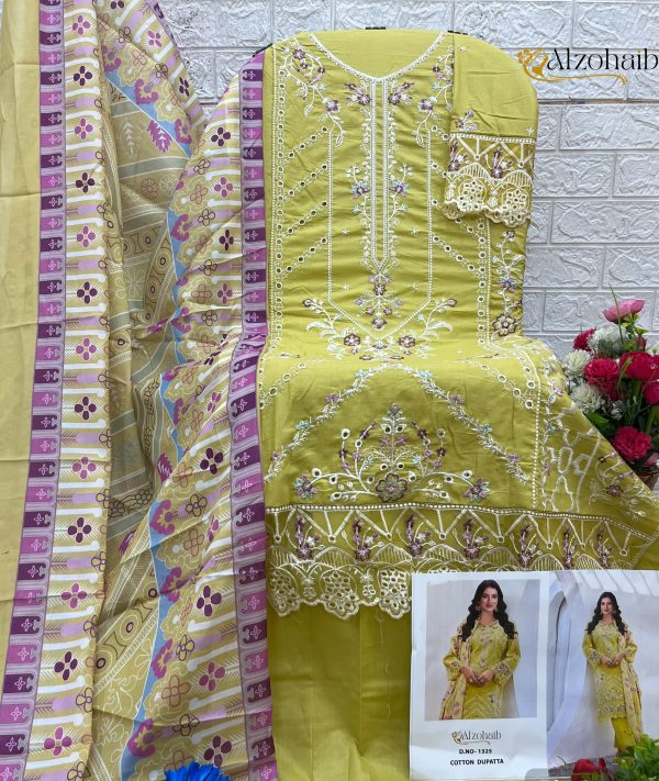 ALZOHAIB AZ 1325 YASMIN COTTON SALWAR KAMEEZ