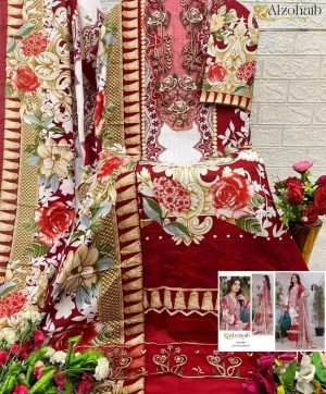 ALZOHAIB AZ 1340 EMBROIDERED COTTON SUITS