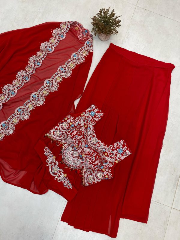 BE 338 A B C THREE PIECE INDO WESTERN READY TO WEAR
