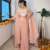 BE 338 A B C THREE PIECE INDO WESTERN READY TO WEAR