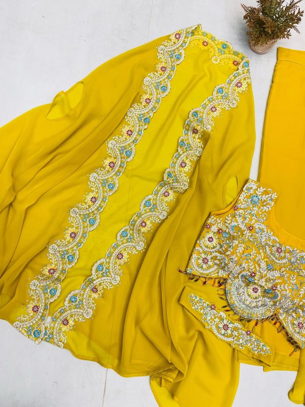 BE 338 A B C THREE PIECE INDO WESTERN READY TO WEAR