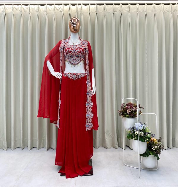 BE 338 A B C THREE PIECE INDO WESTERN READY TO WEAR