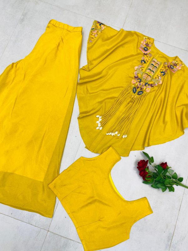 BE 349 D TRENDY THREE PIECE INDO WESTERN COLLETION