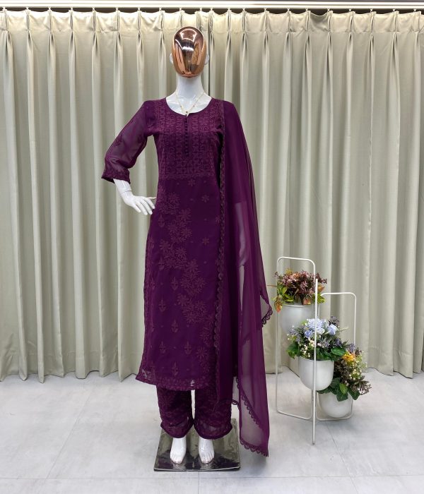 BE 354 D EXCLUSIVE GEORGETTE WITH EMBROIDERED SUITS