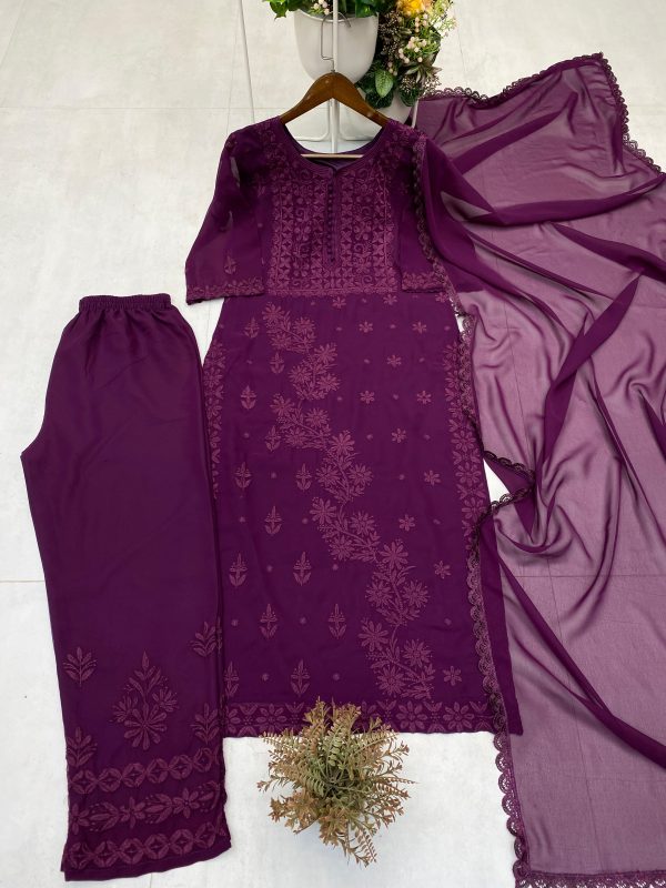 BE 354 D EXCLUSIVE GEORGETTE WITH EMBROIDERED SUITS