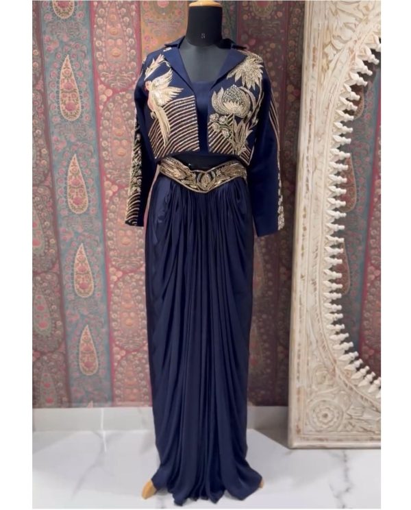 BE 372 TRENDING INDO WESTERN THREE PIECE ONLINE
