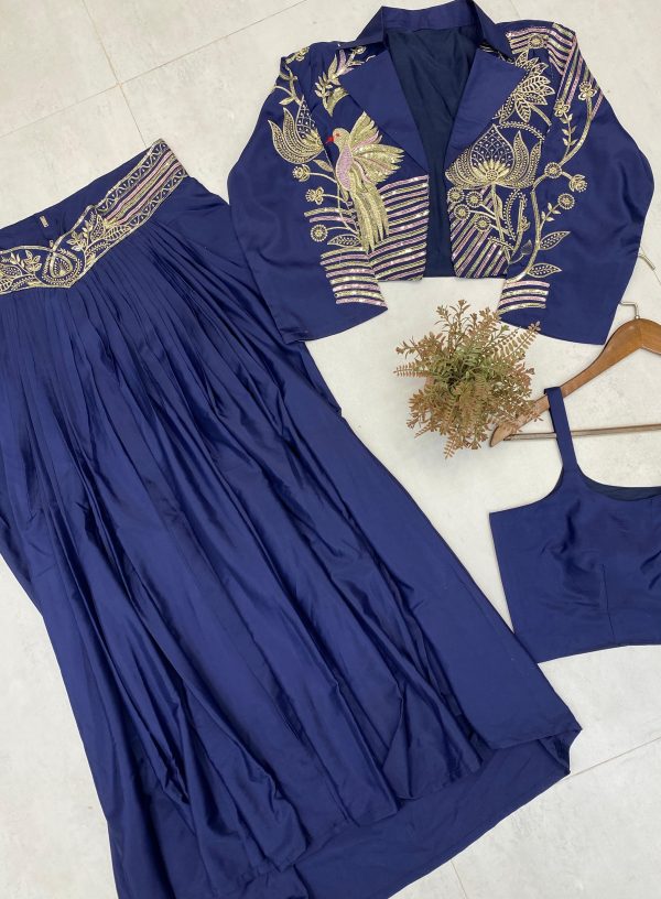 BE 372 TRENDING INDO WESTERN THREE PIECE ONLINE