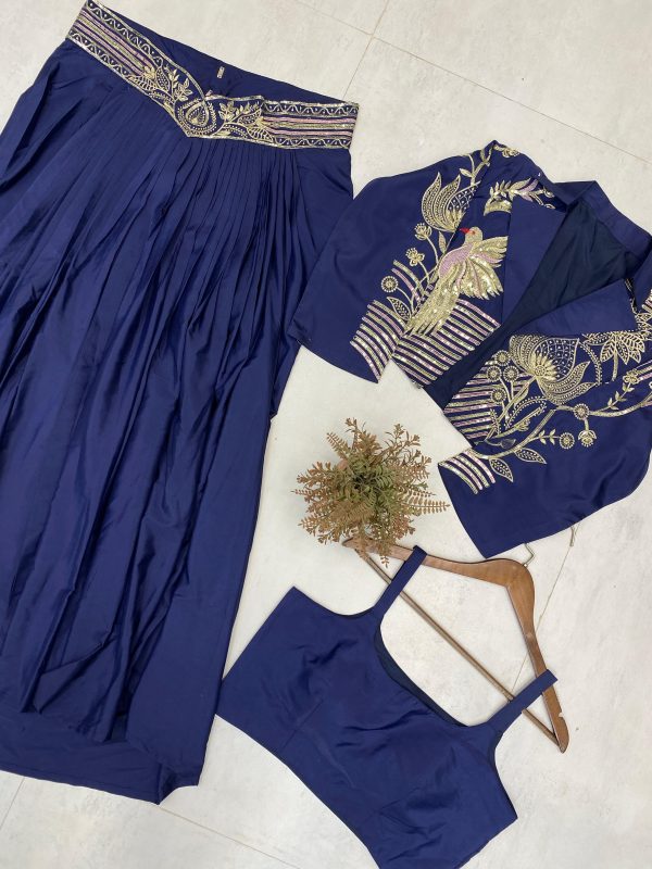 BE 372 TRENDING INDO WESTERN THREE PIECE ONLINE