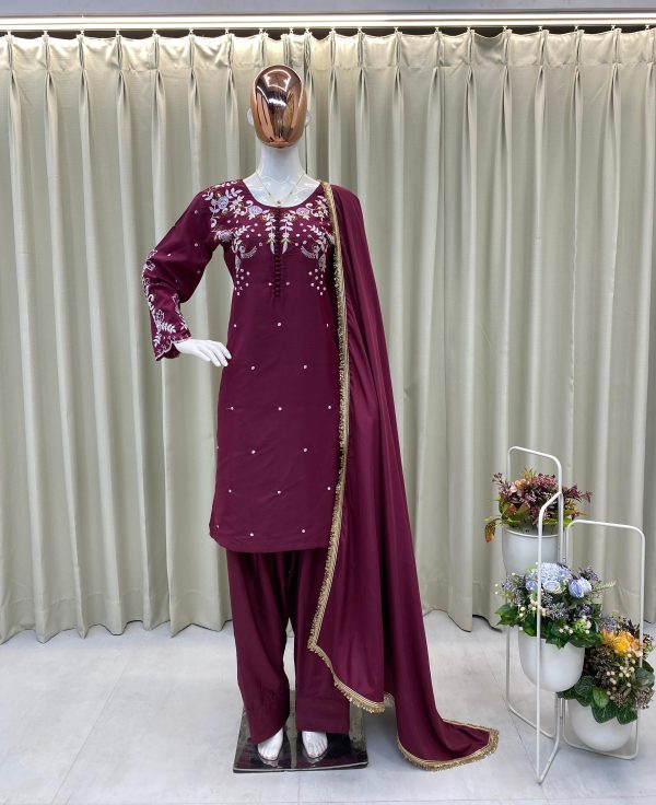 BE 374 B DESIGNER AND TRENDING FARSHI SALWAR SUITS