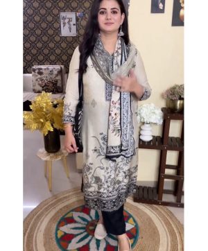 BE 375 DESIGNER WEAR PRINTED KURTA PANT SUIT