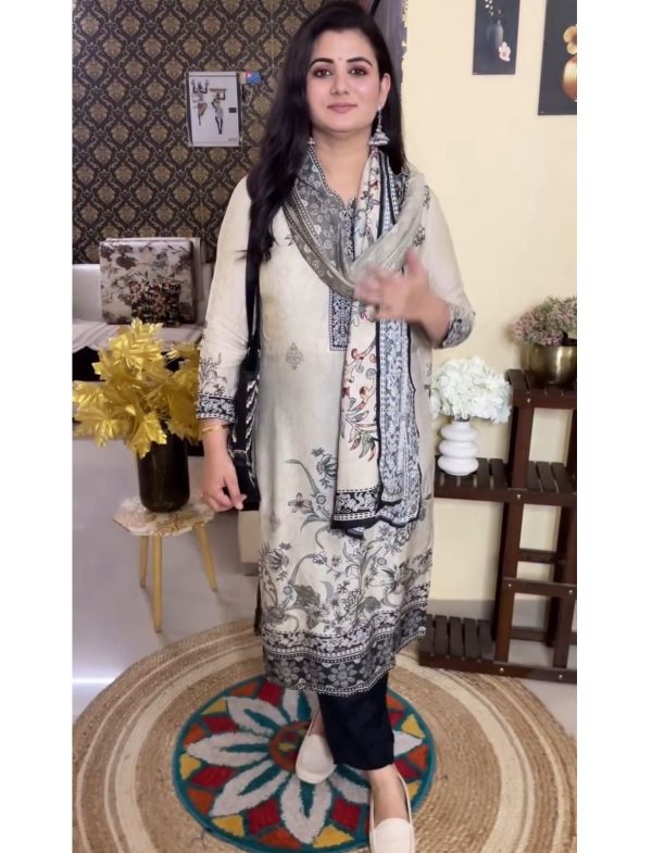 BE 375 DESIGNER WEAR PRINTED KURTA PANT SUIT