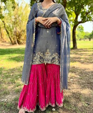 BE 380 DESIGNER AND ELEGANCE SHARARA SUITS