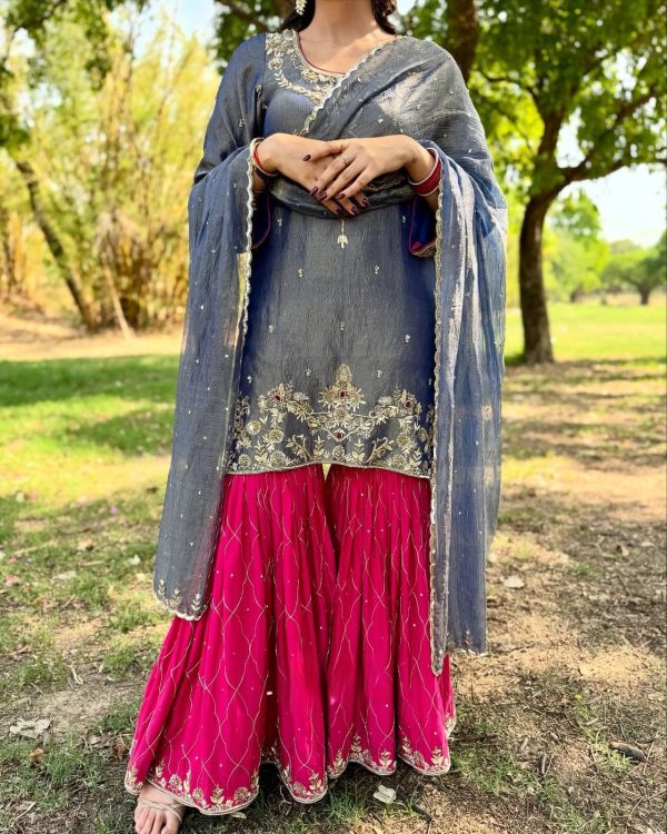 BE 380 DESIGNER AND ELEGANCE SHARARA SUITS