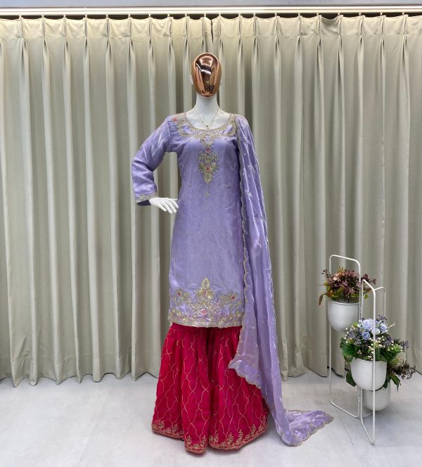 BE 380 DESIGNER AND ELEGANCE SHARARA SUITS