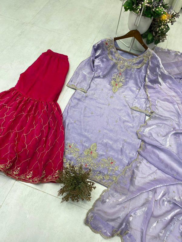 BE 380 DESIGNER AND ELEGANCE SHARARA SUITS