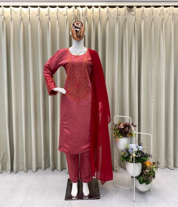 BE 381 DESIGNER WEAR EXCLUSIVE ROMAN SILK SUIT