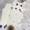 BE 382 EXCLUSIVE SUIT IN EMBROIDERED ROMAN SILK