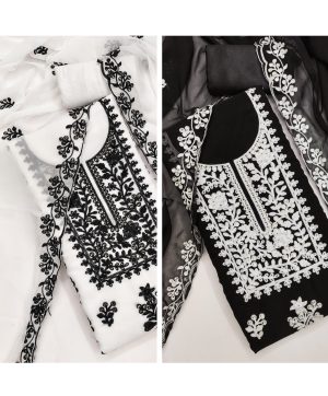 DESIGNER SUITS DS BLACK AND WHITE SUITS MATERIALS