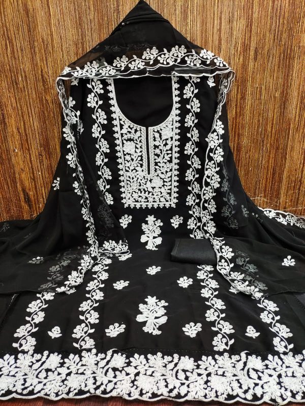 DESIGNER SUITS DS BLACK AND WHITE SUITS MATERIALS