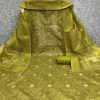 DESIGNER SUITS DS CHANDERI BOOTI PRINTED SUITS