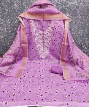 DESIGNER SUITS DS CHANDERI DIGITAL PRINTED SUITS
