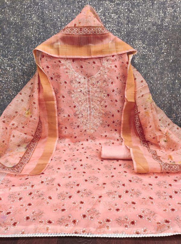 DESIGNER SUITS DS CHANDERI DIGITAL PRINTED SUITS
