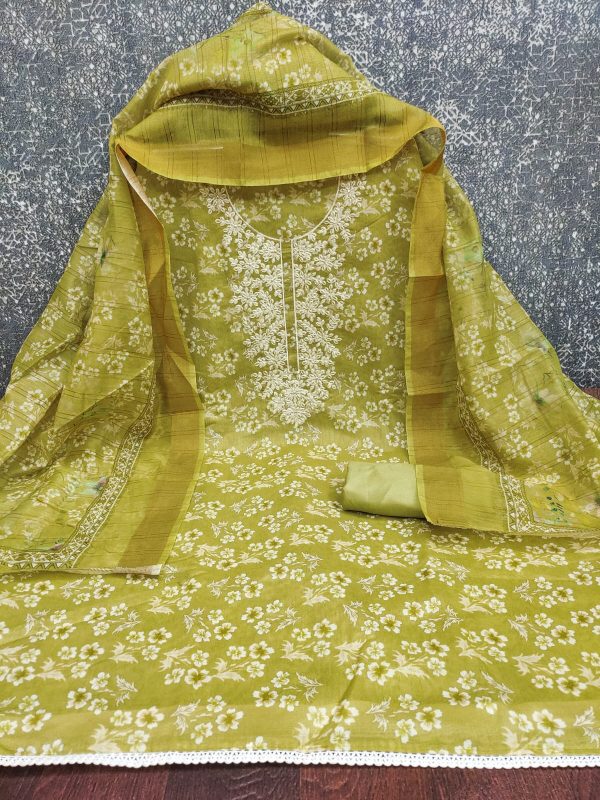 DESIGNER SUITS DS CHANDERI DIGITAL PRINTED SUITS