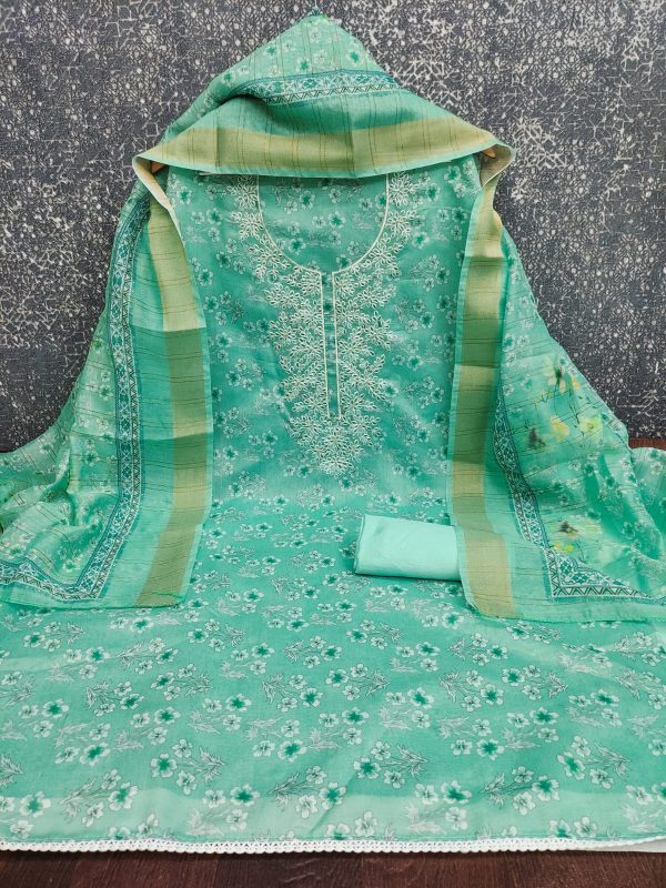 DESIGNER SUITS DS CHANDERI DIGITAL PRINTED SUITS