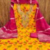 DESIGNER SUITS DS CHANDERI PRINTED SUITS IN SURAT