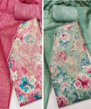 DESIGNER SUITS DS PV CHANDERI SALWAR SUITS