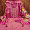 DESIGNER SUITS DS PV CHANDERI SUITS MATERIALS