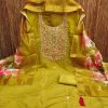 DESIGNER SUITS DS PV CHANDERI SUITS MATERIALS