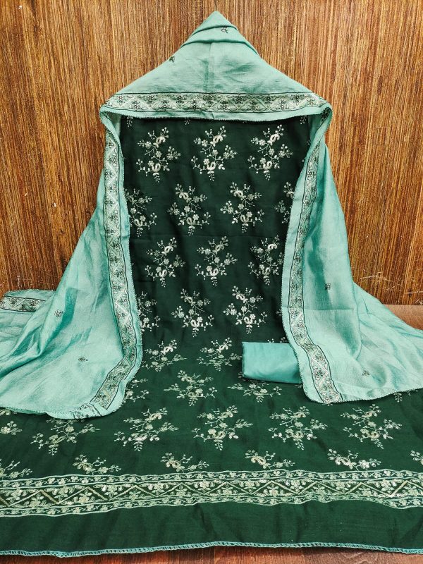 DESIGNER SUITS DS VICHITRA SILK BLUMING SUITS MATERIALS