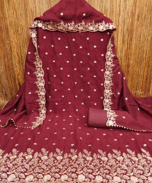 DESIGNER SUITS DS VICHITRA SILK MATERIALS IN SURAT