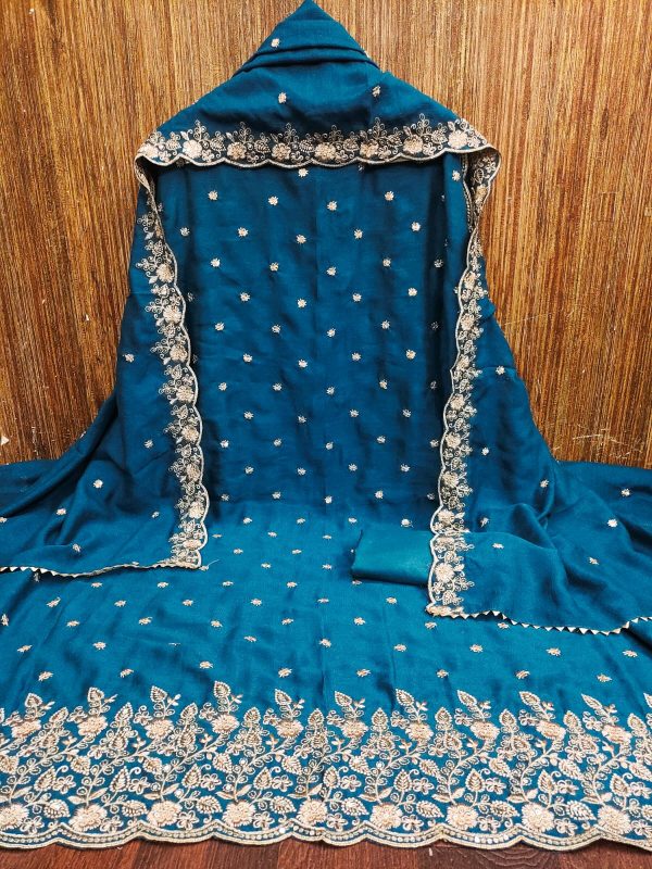 DESIGNER SUITS DS VICHITRA SILK MATERIALS IN SURAT