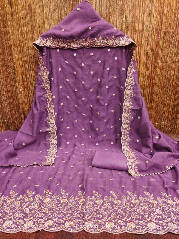 DESIGNER SUITS DS VICHITRA SILK MATERIALS IN SURAT
