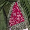 DESIGNER SUITS DS VICHITRA SILK SUITS MATERIALS