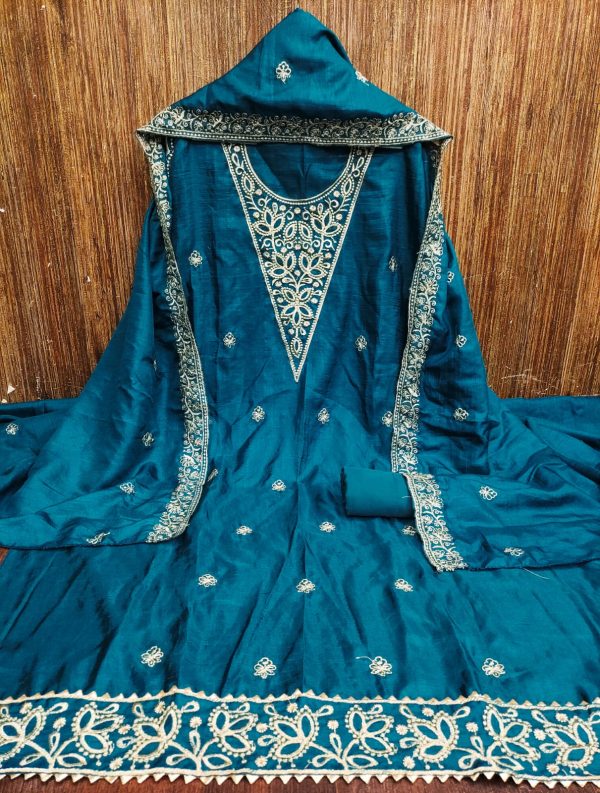 DESIGNER SUITS DS VICHITRA SILK WORK SUITS