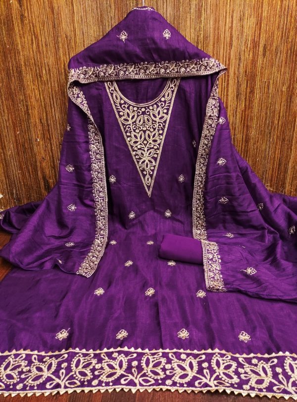 DESIGNER SUITS DS VICHITRA SILK WORK SUITS