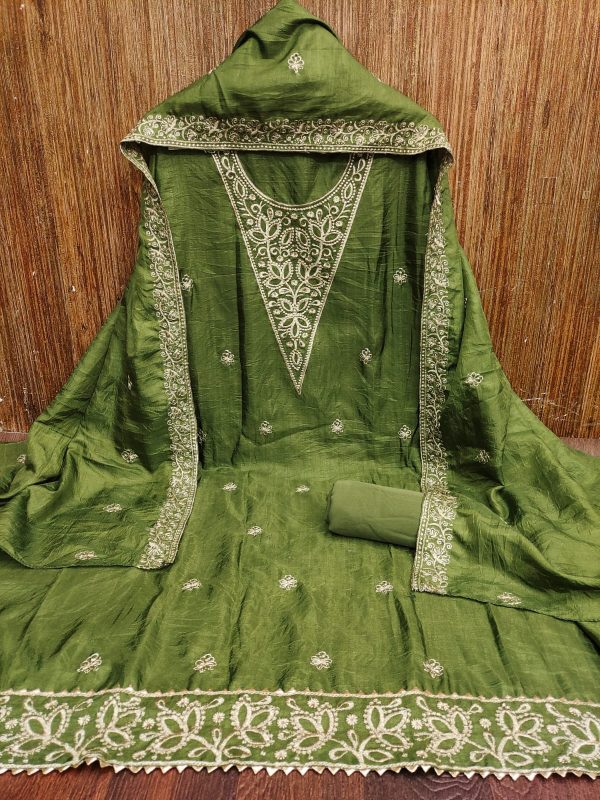 DESIGNER SUITS DS VICHITRA SILK WORK SUITS