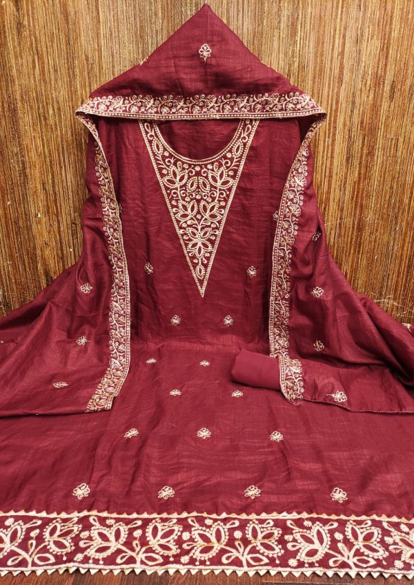 DESIGNER SUITS DS VICHITRA SILK WORK SUITS