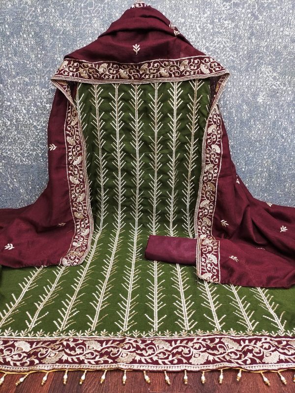 DESIGNER SUITS DS VICHITRA SILK WORK SUITS ONLINE