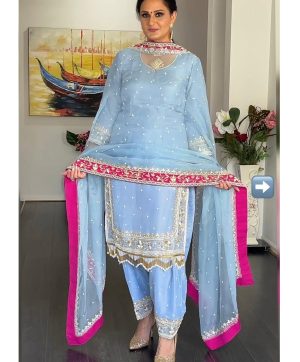 DHANI BOUTIQUE DB 001 FARSHI PLAZZO SUITS IN INDIA